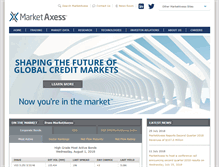 Tablet Screenshot of marketaxess.com
